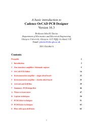 Cadence OrCAD PCB Designer - DCE FEL ÄVUT v Praze