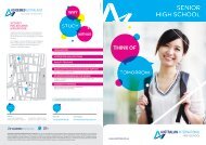 Senior High School Course Guide - Sydney - Academies Australasia