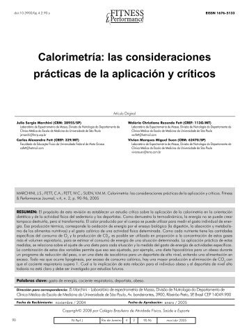 CalorimetrÃ­a: las consideraciones prÃ¡cticas de la aplicaciÃ³n y crÃ­ticos