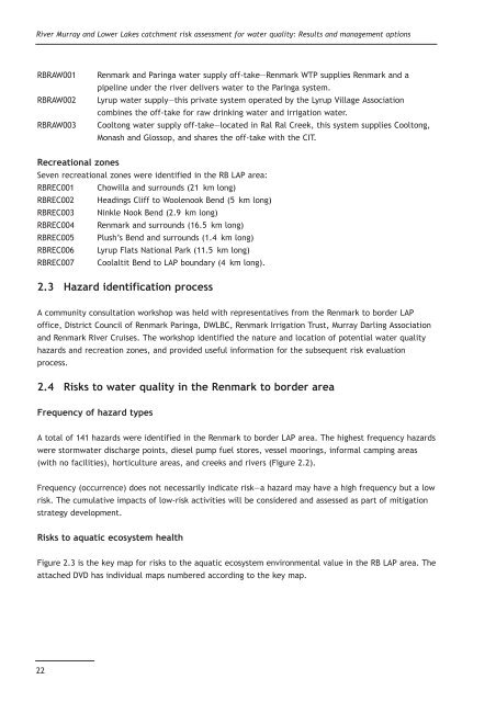 2 Renmark to border LAP area assessment - EPA - Sa.gov.au