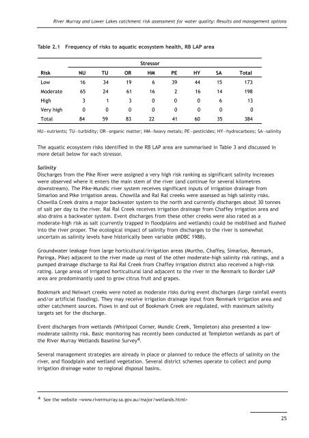 2 Renmark to border LAP area assessment - EPA - Sa.gov.au