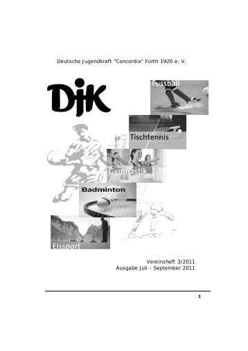 Heft 3 2011 - DJK Concordia Fürth 1920 e. V.