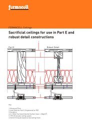 Part E and Robust Detail Sacrificial Ceiling - Fermacell