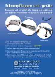 Schrumpfkappen und -geräte - Ernst Wagener Hydraulikteile GmbH