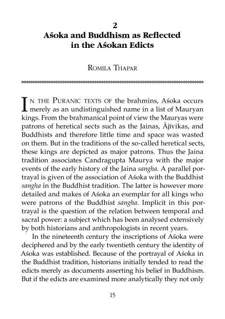 King Asoka and Buddhism - Urban Dharma