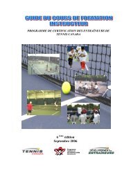 1-Instructor French Cover - Tennis Canada