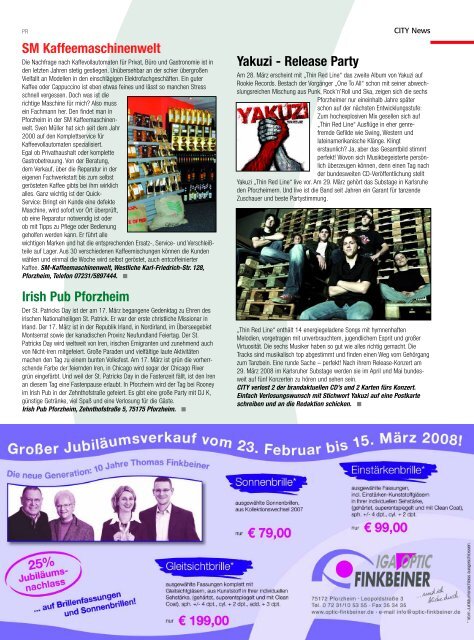 pforzheim - CITY Stadtmagazin