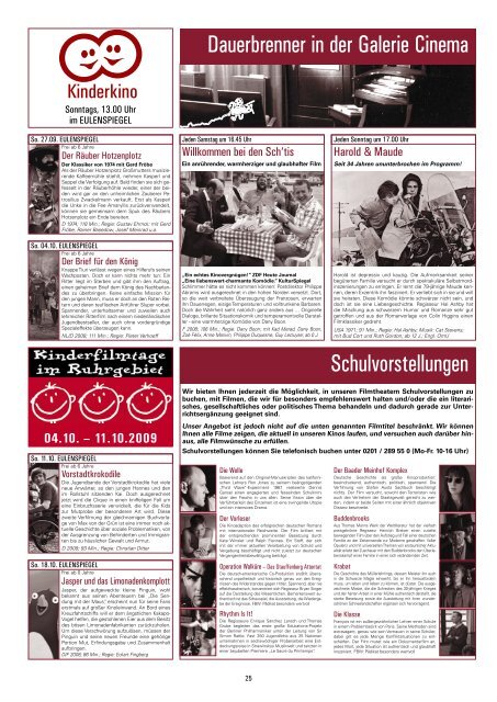 Gegen- darstellung - Essener Filmkunsttheater GmbH