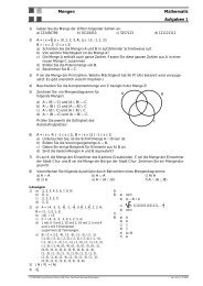 Mengen Mathematik Aufgaben 1 - hknoll.ch
