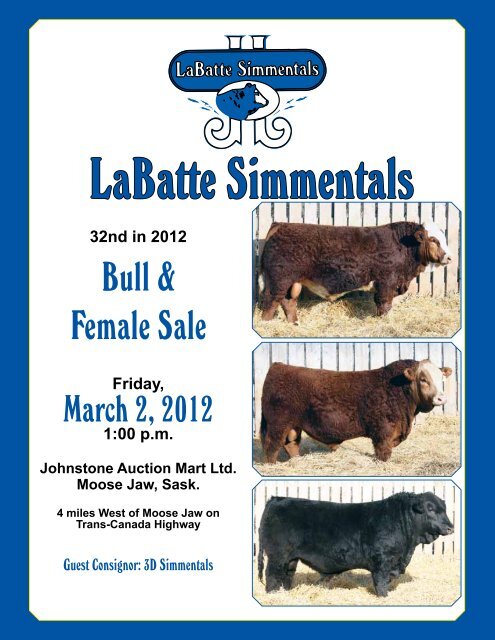 Bull & Female Sale - Bouchard Livestock International