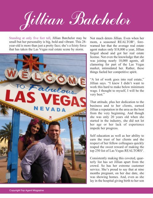 Jillian & James Batchelor - Top Agent Magazine