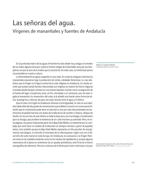 Descargar libro Manantiales de AndalucÃ­a - Conoce tus Fuentes