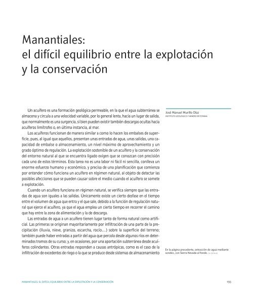 Descargar libro Manantiales de AndalucÃ­a - Conoce tus Fuentes