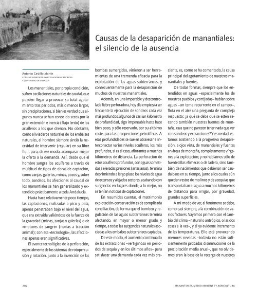 Descargar libro Manantiales de AndalucÃ­a - Conoce tus Fuentes