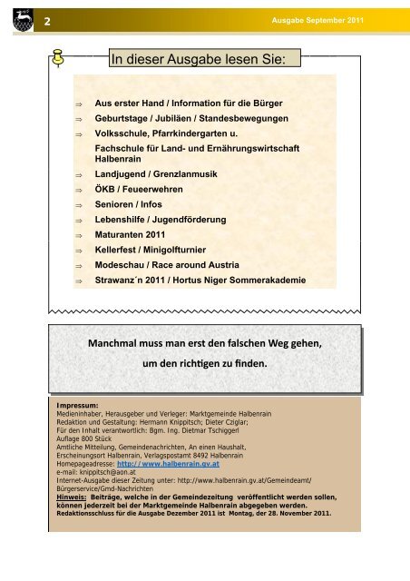 (6,74 MB) - .PDF - Marktgemeinde Halbenrain