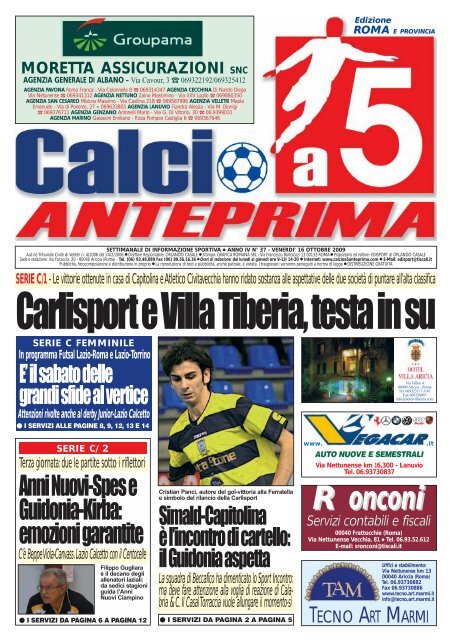 calcio a 5 anteprima 37/09 R