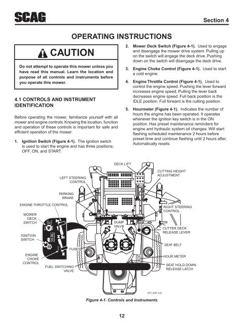 warning - Scag Power Equipment