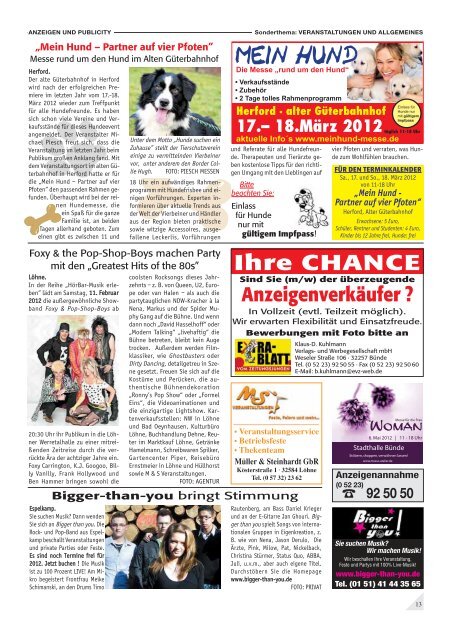 Januar/Februar 2012 - Extrablatt vom Zeitungsjungen