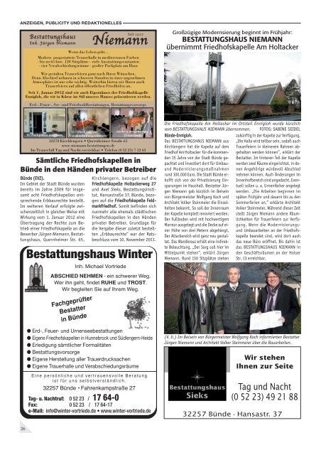 Januar/Februar 2012 - Extrablatt vom Zeitungsjungen