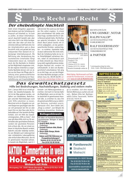 Januar/Februar 2012 - Extrablatt vom Zeitungsjungen