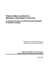 Trends in Maryland Hospital Emergency Department Utilization