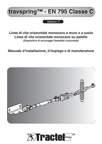 Istruzioni per lÂ´uso - Tractel