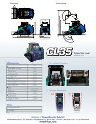 CL-35 Track Loader - IHI Compact Excavator Sales