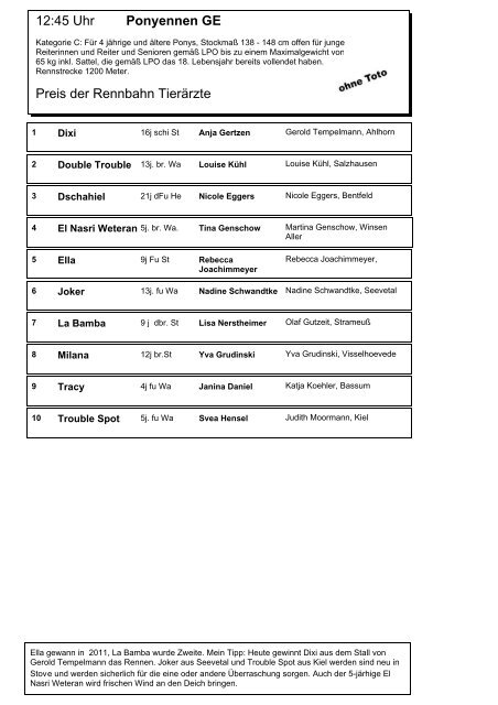 4 - Stover Rennen