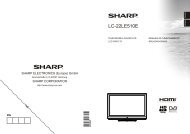 LC-22LE510E Operation-Manual SE - Sharp