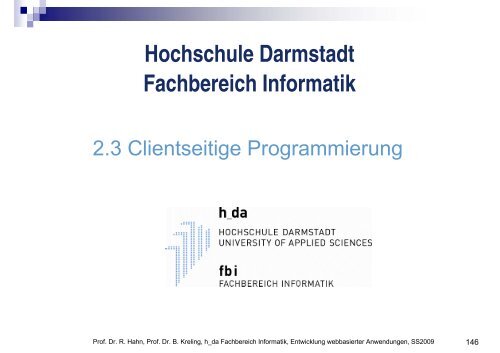 div - beim Fachbereich Informatik - Hochschule Darmstadt