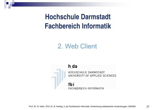 div - beim Fachbereich Informatik - Hochschule Darmstadt