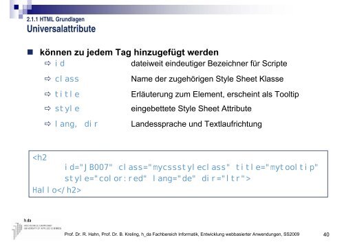 div - beim Fachbereich Informatik - Hochschule Darmstadt