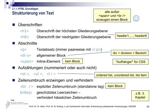 div - beim Fachbereich Informatik - Hochschule Darmstadt