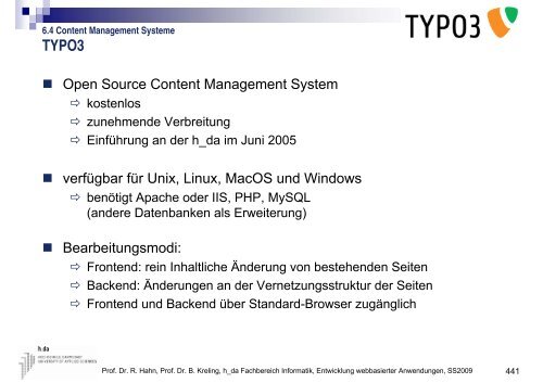 div - beim Fachbereich Informatik - Hochschule Darmstadt