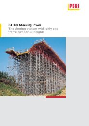 ST 100 Stacking Tower The shoring system with only one ... - Peri