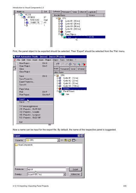 2 Visual Components Manuals