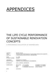 the life cycle performance of sustainable renovation concepts