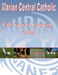 Varsity Football - Marian Central Catholic High School