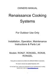 OWNERS MANUAL - RCS Grills