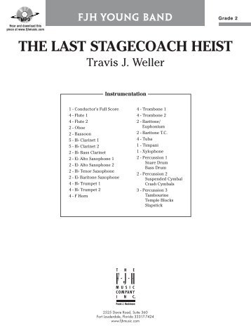 The Last Stagecoach Heist - Pender's Music Company