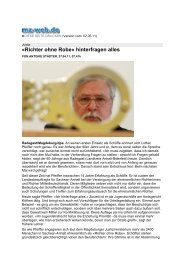 Bericht über Schöffe und Landesbeauftragter VERM Lothar Pfeiffer ...