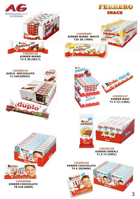 Catalogo FERRERO - AG Distribuzione Srl