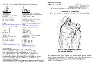 Gottesdienstordnung 14.01. - 22.01.2012 - Pfarrei St. Peter und Paul ...