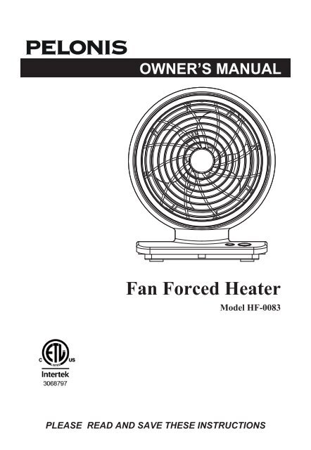 photo Pelonis Fan With Remote Manual yumpu
