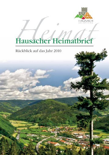 Hausacher Heimatbrief 2010