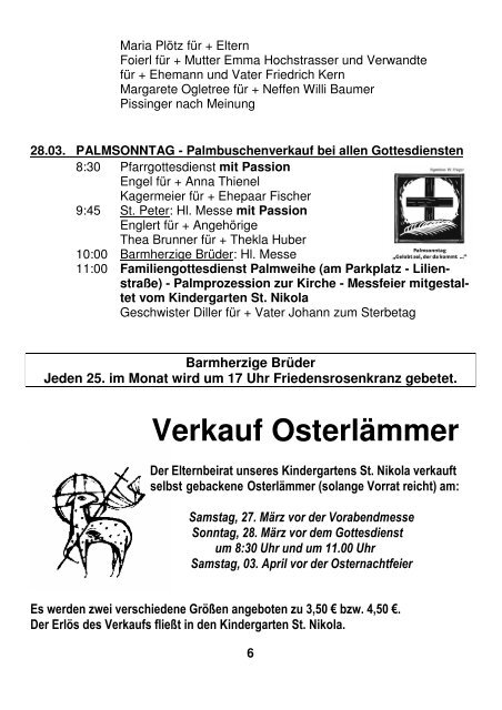 17:00 Kreuzwegandacht - der Pfarrei St. Peter in Straubing