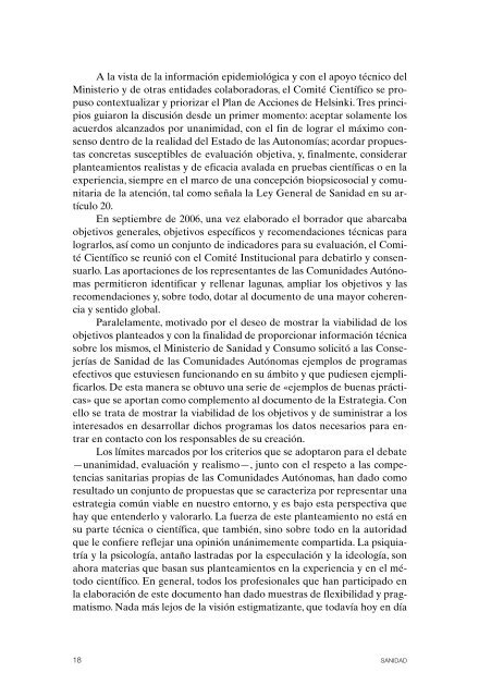 Estrategia en Salud Mental del Sistema Nacional de Salud (2006)