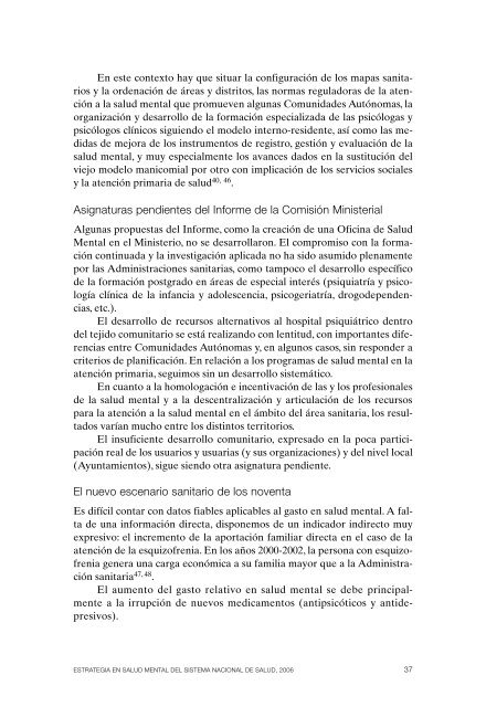 Estrategia en Salud Mental del Sistema Nacional de Salud (2006)