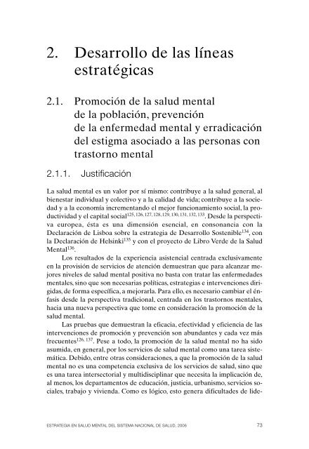 Estrategia en Salud Mental del Sistema Nacional de Salud (2006)