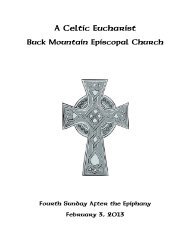 A Celtic Eucharist - Buck Mountain Episcopal Church